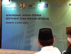 Masjid Istiqlal Terima Penghargaan dari Bank Dunia