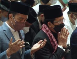 Presiden Jokowi, Anwar Usman, Hingga Prabowo Subianto Sholat Iduladha di Masjid Istiqlal